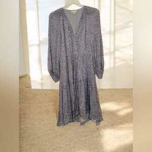 Joie Lilac Silk Blend Long sleeve Maxi Dress Size Medium NWOT